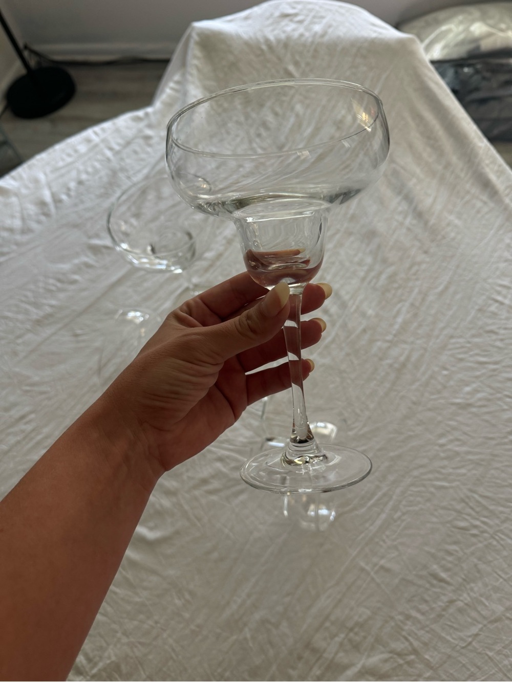Clear Crystal Margarita Glass - Set of Elegant Stemware